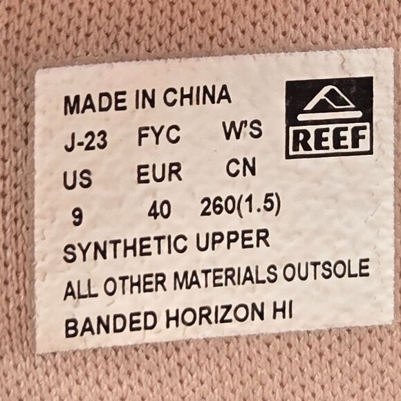 Reef Horizon Platform Sandals 9 White Pink Open Toe Arch Support Chunky Slides - Picture 8 of 12